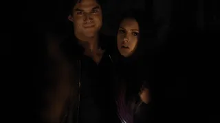 TVD 1x14 - Damon takes Elena inside the tomb with him | Delena Scenes HD