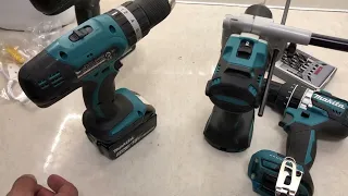 Makita LXT drills review. This is how I chose mine.  DHP453, DHP484, DHP486 and HP457D