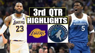 Los Angeles Lakers vs Minnesota Timberwolves 3rd QTR GAME HIGHLIGHTS | April 7 | 2024 NBA Season