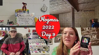 Vlogmas 2022, Dec. 9: A Gift From the Elf, Advent Calendar, Disney Collector Cards, More Craft Room!