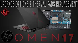 HP OMEN 17 | Disassembly/Teardown | UPGRADE OPTION | COOLING FAN CHANGE & REPASTING CPU & GPU