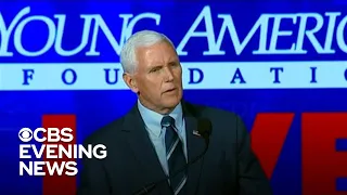 Trump, Pence give dueling speeches in D.C.