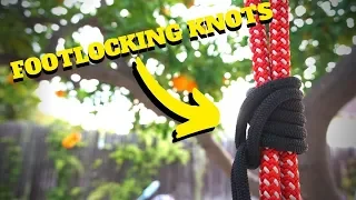 EASY FOOT-LOCKING KNOTS -Intro to Tree Climbing W/ Bino H & Noah Pt. 6