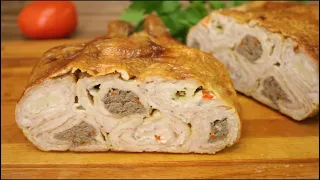 Курица фаршированная блинами. Блюда из курицы на праздничный стол.