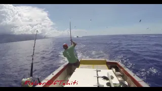 Skipjack fishing off Tahiti , Fishing in Tahiti / French Polynesia - @FisherOfTahiti