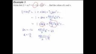 8 Binomial Theorem - Example 3 - A binomial question that requires the use of the nCr formula.