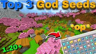 Top 3 God seeds For Minecraft Pocket edition 1.20🔥|