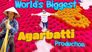 World's Biggest Incense Stick (Agarbatti) Production | Vietnam