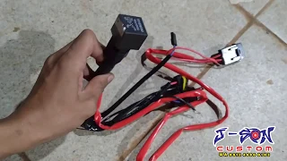 Tutorial pasang kabel set hid motor beat street