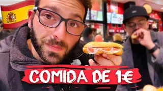 PROBANDO COMIDA DE 1€ EN ESPAÑA🇪🇸 | No me esperaba esto 😰😱