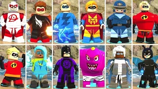 All Playable Supers in LEGO The Incredibles