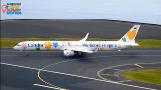 Taking off of a beautiful B757-300 from Condor