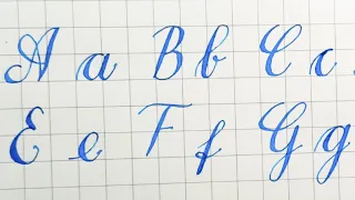 How to write in cursive - German standard for beginners - Cursive writing a to z