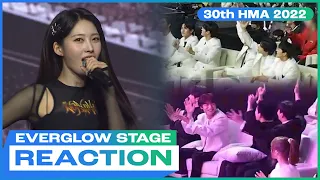 [Reaction cam] EVERGLOW Fire DAY 1 | KimHoJoong LUCY BLANK2Y Billlie WEI YUJU TAN | 30th HMAs 2022