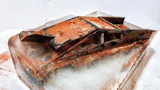Restoration destroyed old Tesla cars | Restore abandoned Tesla Cybertruck model car in ICE