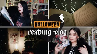 reading spooky books for halloween 🎃 24 HOUR READING VLOG