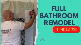 DIY Bathroom Remodel Time Lapse 2022. Renovation Start To Finish Bathroom Remodel Time-lapse.