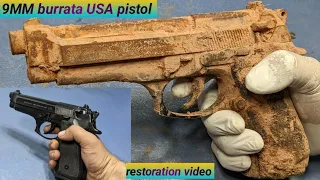 9MM Baretha USA  pistol Restoration Gun restoration