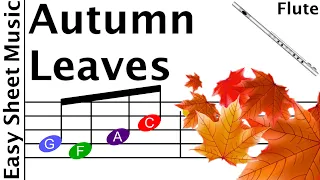 How to Play Autumn Leaves on Flute | Easy Beginner Sheet Music