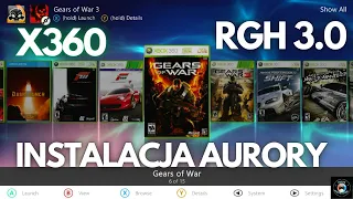 Aurora Dashboard w Xbox 360 z RGH 3 / instalacja Dashboardu Aurora & nowy dysk twardy w X360 Slim