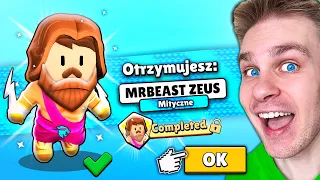 Testuje ✅ *PIERWSZY w POLSCE* 🇵🇱 99+ MITY na SKIN 🚫 MRBEAST ZEUS ⚡️ *ZA DARMO* w Stumble Guys! 😱