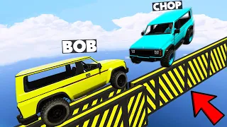 FUNNIEST PARKOUR CHALLENGE with BOB, CHOP & ..... GTA 5 99.9% IMPOSSIBLE RACE!