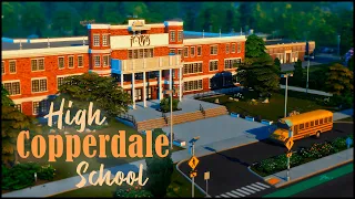 🏫Старшая школа Коппердейла | Copperdale High School🎓 | NO CC | The Sims 4