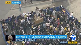 Kobe Bryant statue opening for public viewing at Crypto.com Arena