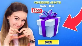 GIFTING Fortnite Skins to GIRLFRIEND!