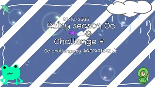Rainy season Oc challenge ☔️🌧🌈 | challenge by NEPARISAZ |#gacha #gachachallenge #gachaclub