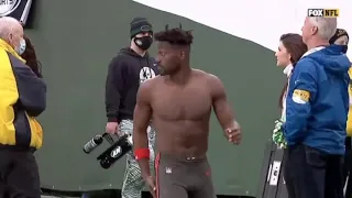 Antonio Brown Quits and Throws Jersey in Crowd vs Jets