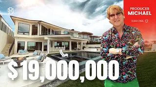 TOURING A $19,000,000 O.C.MODERN MANSION WITH INCREDIBLE OCEAN VIEWS!!