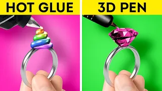 HOT GLUE vs 3D PEN! What's Better? Best Hacks For All Occasions