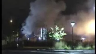 Special Effects Truck Explodes Bridge Movie Studios Burnaby BC Canada