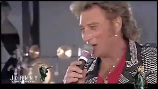 Johnny Hallyday l'entrée en scène de Johnny Parc des Princes 1993