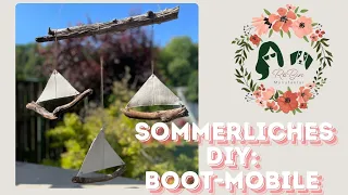 DIY: Sommerliches Mobile basteln mit Treibholz 🌞 Hol dir das Urlaubsfeeling nach Hause! 🚤