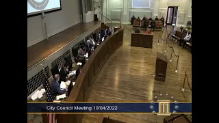 MONTGOMERY CITY COUNCIL MEETING (10/04/22)