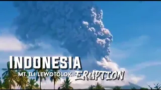 mount Ili Lewotolok Eruption-Indonisia /Nov. 2020