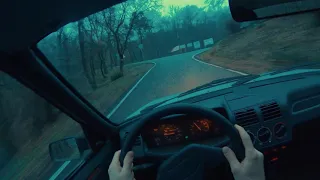 Peugeot 205 POV onboard | Long driver across the city trough the local forest | First person view