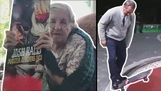 OLD PEOPLE SKATEBOARDING | THESE PEOPLE WILL IMPRESS YOU.