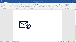 How to insert E-mail symbol in Word