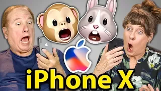 ELDERS REACT TO iPHONE X (Facial Recognition, Animojis)