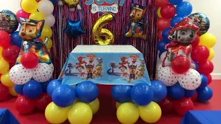 Paw Patrol - birthday decoration