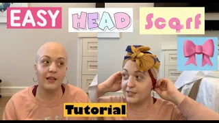 How To Tie A Head Scarf Bow - EASY! Chemo Hair Loss