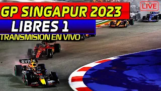 🔴F1 DIRECTO GP SINGAPUR [LIBRES 1] || TRANSMISION EN VIVO!! Live timming y Telemetria F1 2023