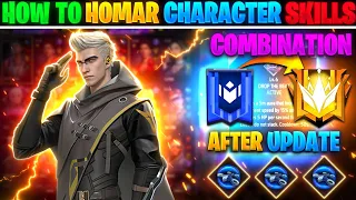 HOW TO HOMER NEW SKILL COMBINATION 2024 | BR & CS RANK BEST CHARACTER COMBO IN FREE FIRE ‎@Rakus118 