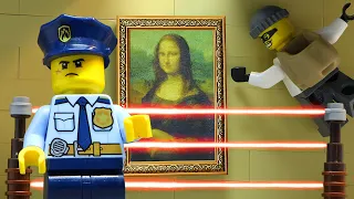 Lego City Police Robbery: Secret Painting Heist (Lego Stop Motion)