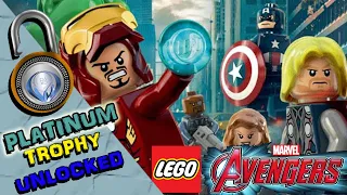 LEGO AVENGERS PLATINUM TROPHY UNLOCKED - Clips of all Trophies unlocking, in the order I got them!