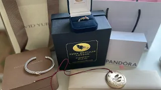 Updates Jewellery collection David Yurman Pandora Tessa Metcalfe -Unboxing my birthday jewelry gifts