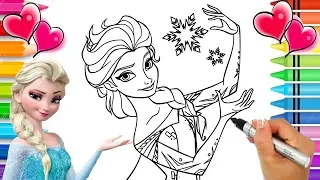 Disney Frozen 2 Elsa Coloring Page | Frozen 2 Coloring Book | Anna and Elsa